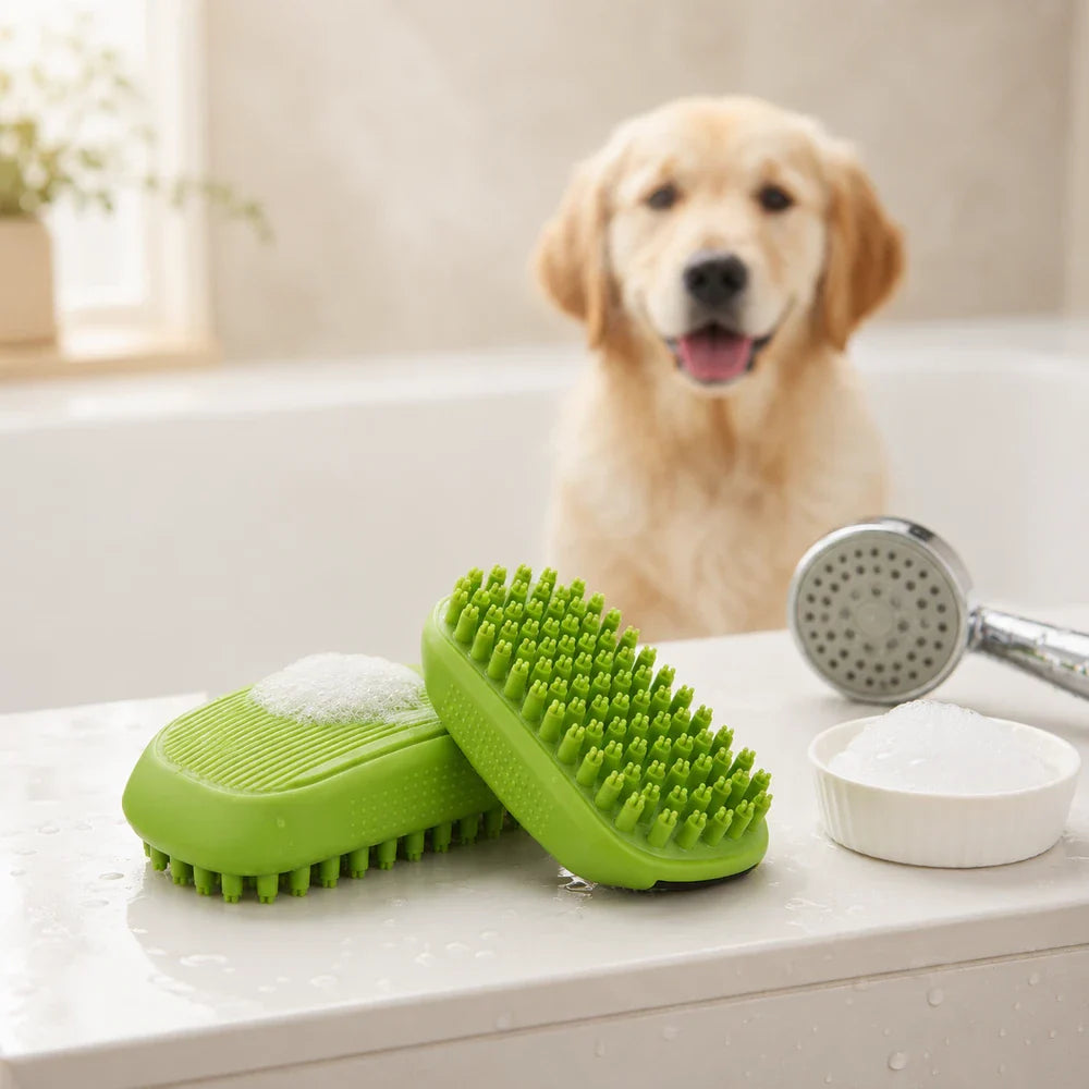 Silicone Pet Bathing Massage Brush