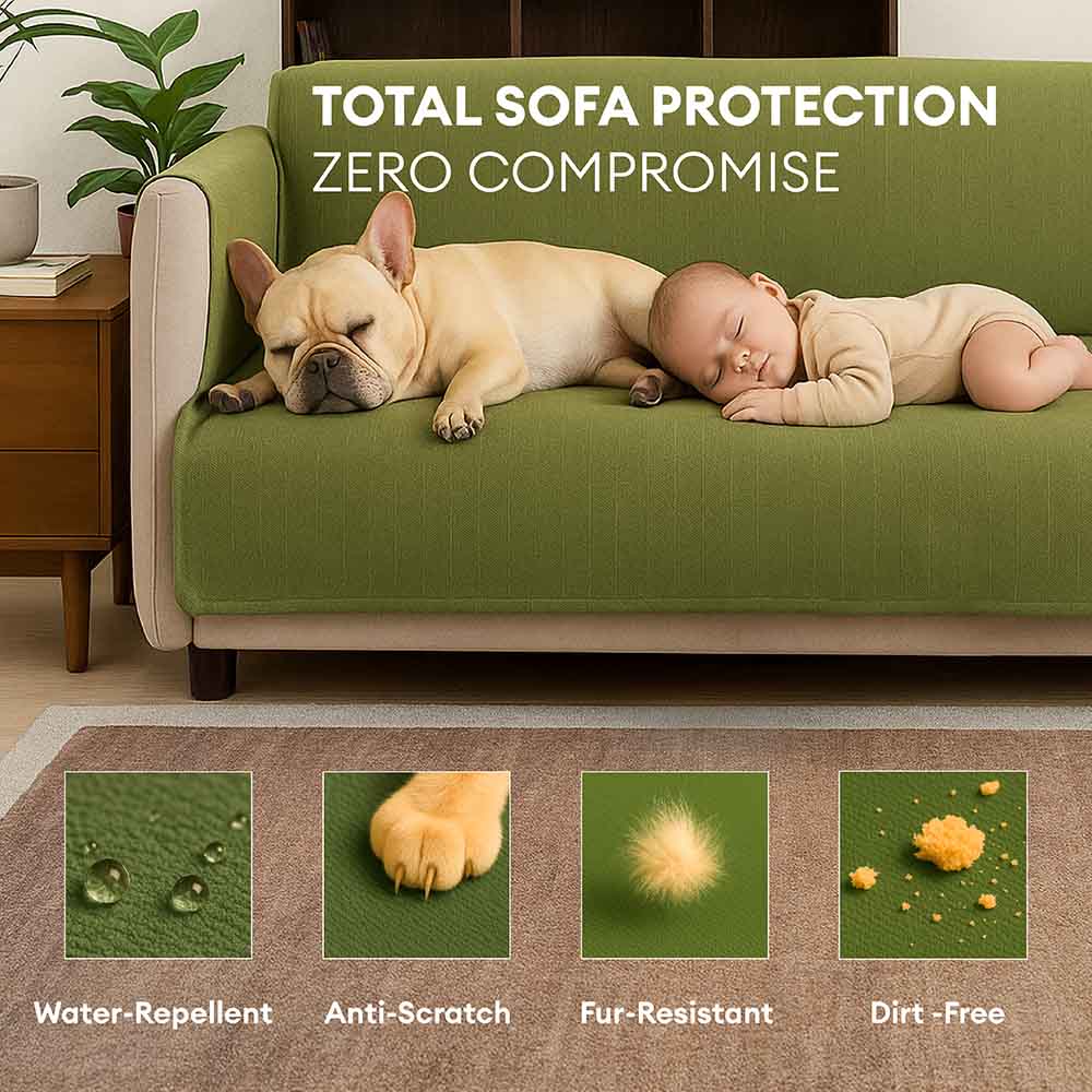 Waterproof Non-Slip Furniture Protector One-Piece Pet Couch Cover-Slipsafe