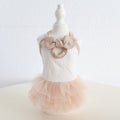Contrast Color Sweet Bow Dog Cat Dress