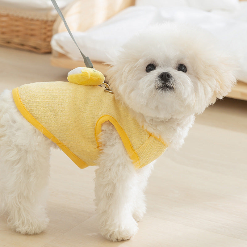Chicken Duck Pattern Dog Harness Vest