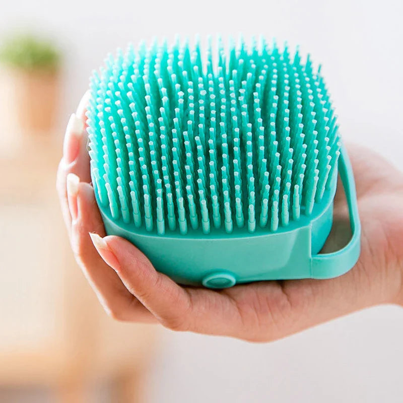 Silicone Pet Bathing Brush Massager For Dogs And Cats