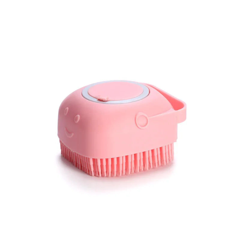 Silicone Pet Bathing Brush Massager For Dogs And Cats